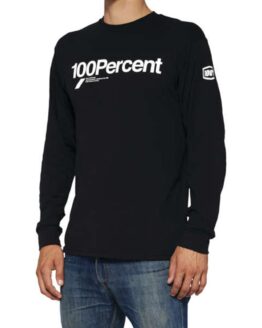 100% Men's Bilto Long Sleeve Tee Black Small