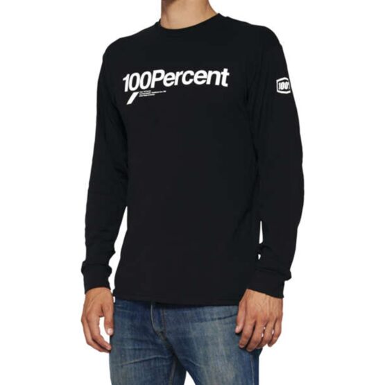 100% Men's Bilto Long Sleeve Tee Black Small