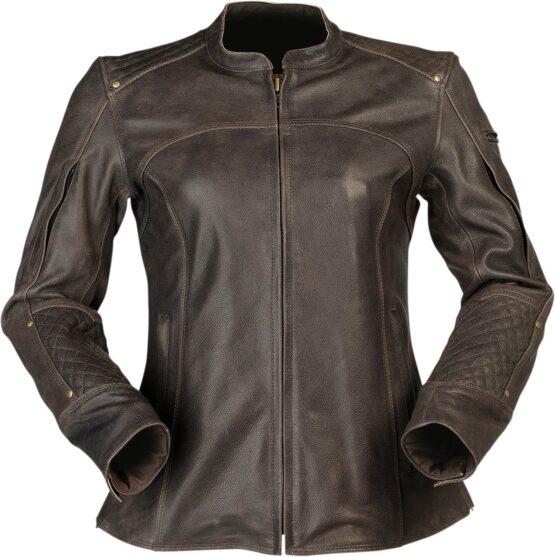 Z1R Chimay Women's Leather Jacket Brown 3W