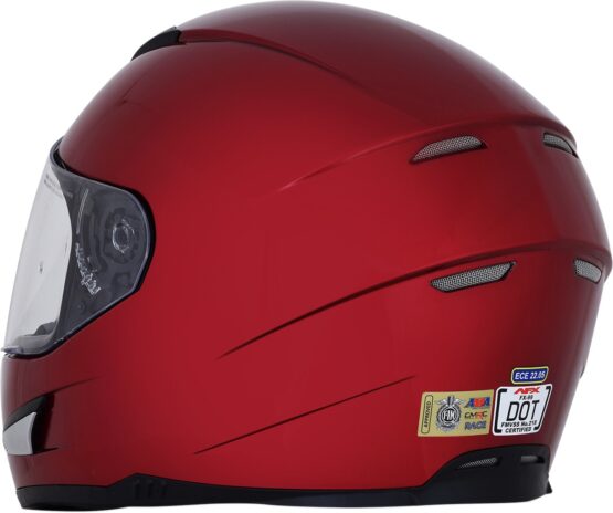 FX-99 Full Face Street Helmet Red X-Small - Image 2