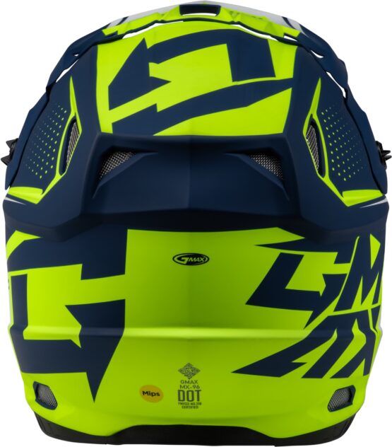 GMAX MX-96 502 Helmet Matte Blue/Green Medium Offroad - Image 4