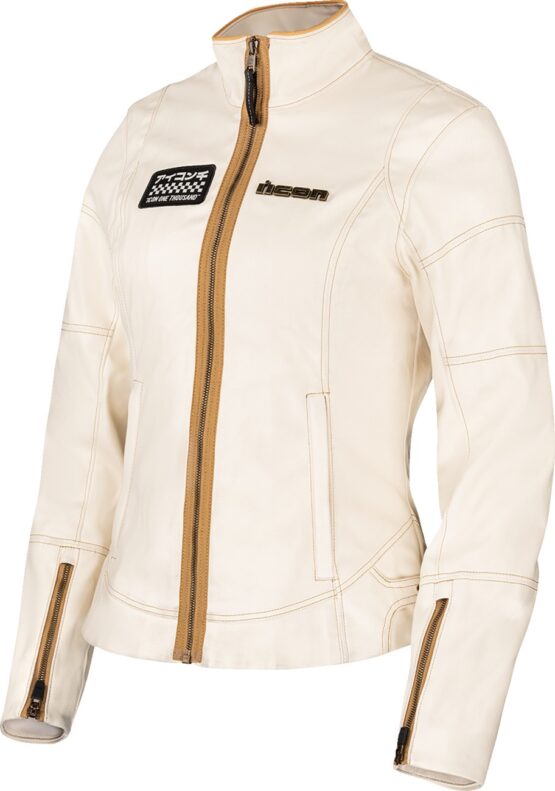ICON Women's Tuscadero3 Jacket Gold/White M