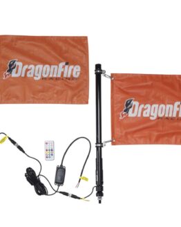 DragonFire Racing 2Ft Spiral Led Whip - Black