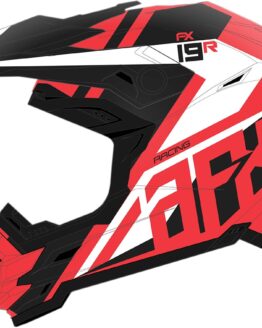 FX-19R Racing Full Face Offroad Helmet Matte Red/White Large