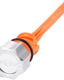 Figurati Designs Magnetic Oil Dipstick Curved Silver M8 Softail