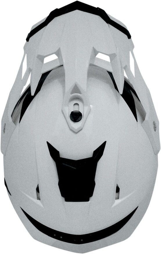 FX-41DS Full Face Dual-Sport Helmet Gloss White Medium - Image 4