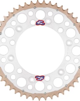 Aluminum 520 52T TwinRing Sprocket Silver