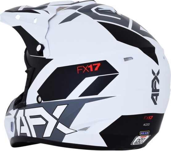 FX-17 Full Face Offroad Helmet Matte White X-Large - Image 5
