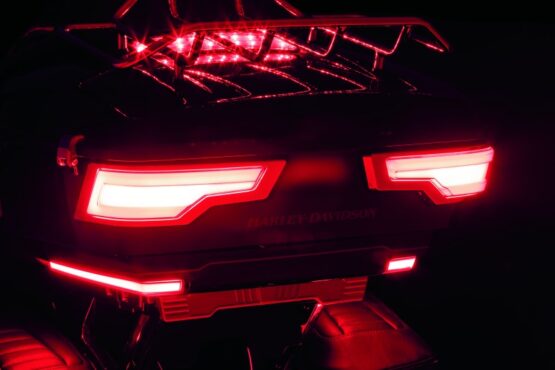 Tracer Tour Pak Rear Lights Chrome Red Lens - Image 2