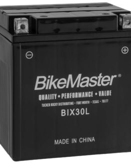 BikeMaster BIX30L-BS Maintenance Free Battery Replaces YIX30L 12V 280CCA