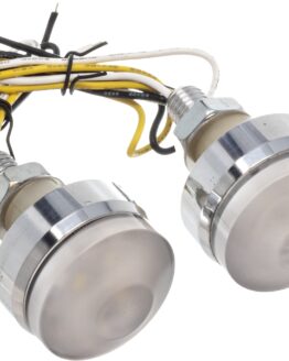 Letric Lighting Surface Indicator Lights Polished White/Amber