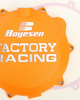 Boyesen Factory Racing Clutch Cover Orange Aluminum Fits 09-16 Husqvarna KTM