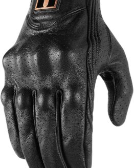 Pursuit Street Leather Motorcycle Gloves Black 3X-Large