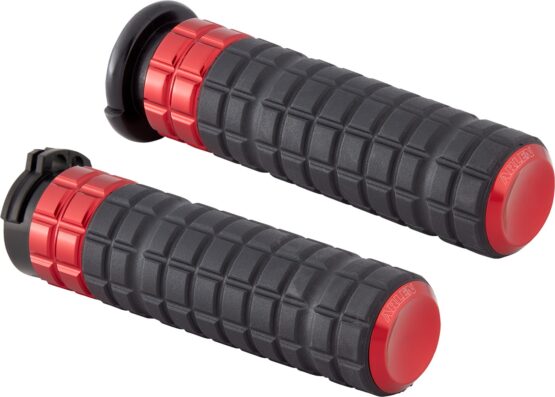 Arlen Ness SpeedLiner Grips Cable Red For Harley-Davidson