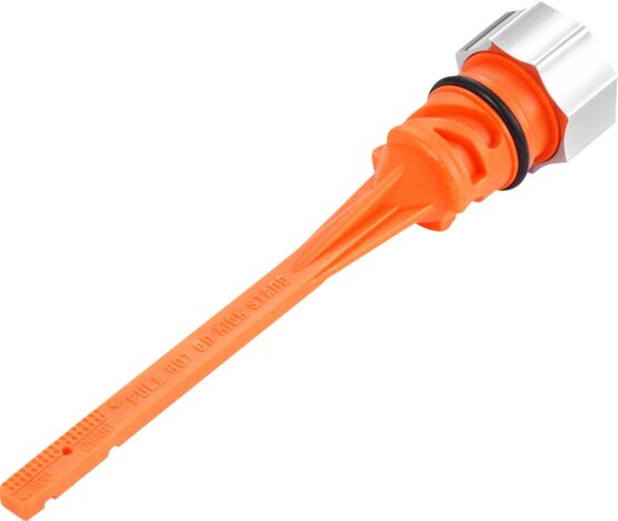 Figurati Designs Magnetic Oil Dipstick Curved Silver M8 Softail - Image 2