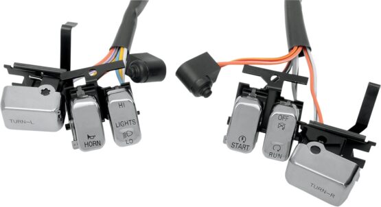 Drag Specialties Handlebar Switch Kit Chrome For Harley-Davidson