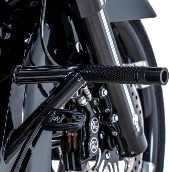 Burly Brand Brawler Front Crash Bar Kit Black For Harley Touring Models - Image 4