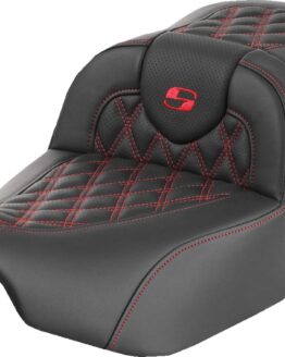 Saddlemen Roadsofa Extended Reach Seat Red Stitch FLTR/FLHX 23-24