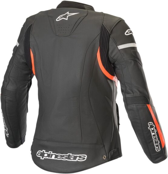 Women's Stella Kira Leather Jacket Black/Red/White US Large - Image 3