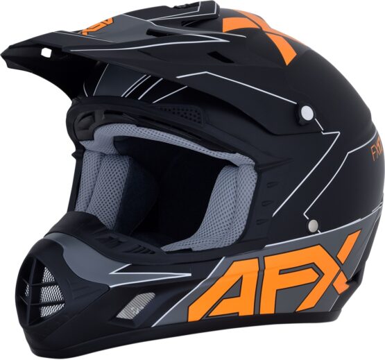 FX-17 Full Face Offroad Helmet Matte Orange Large