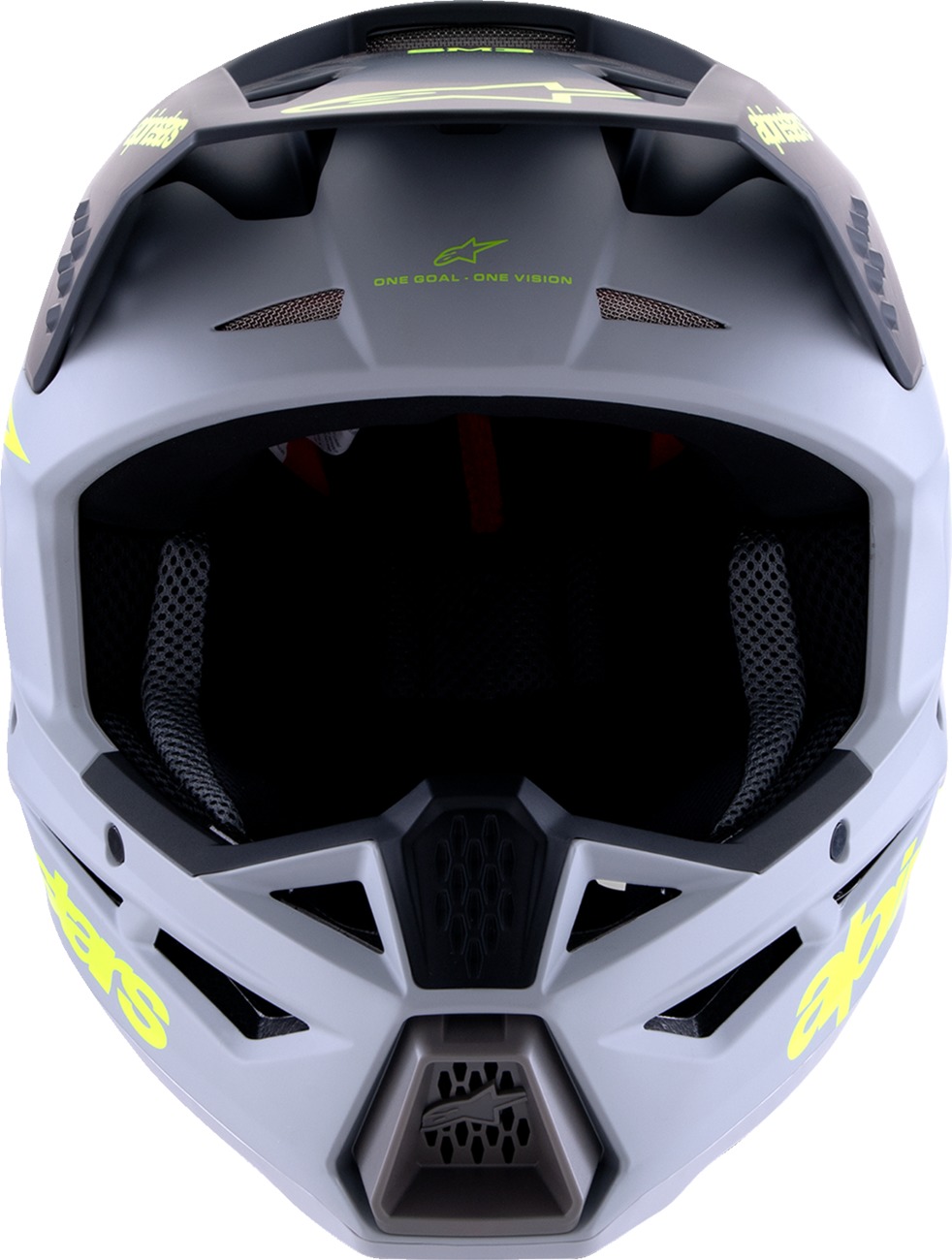 Alpinestars SM3 Radium Helmet Matte Gray/Black/Yellow Fluo Small - Image 4