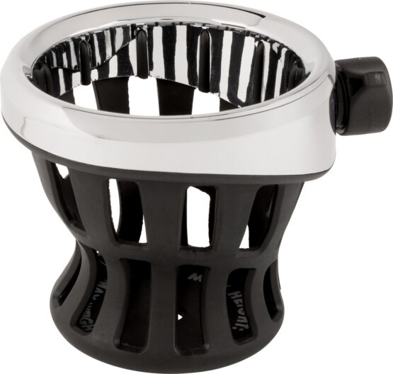 Ciro Gen 2 Passenger Drink Holder Chrome Black Mount For Harley Touring