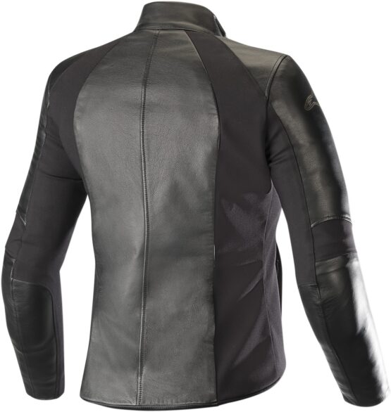 Women's Vika V2 Leather Street Riding Jacket Black US 3X-Large - Image 3