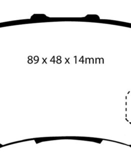 EBC Yellowstuff Rear Brake Pads Semi-Metallic DP41193R Fits 97 Acura CL 2.2