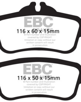 EBC Redstuff Rear Ceramic Brake Pads DP32137C Fits 14+ Mercedes-Benz CLA45 AMG