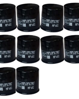 HiFloFiltro HF682 Oil Filter - Black - 10 Pack