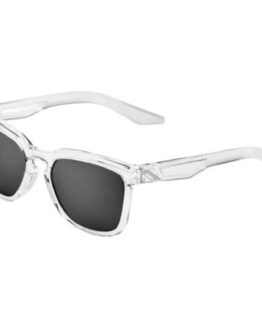 100% Hudson Sunglasses Crystal Haze Black Frame
