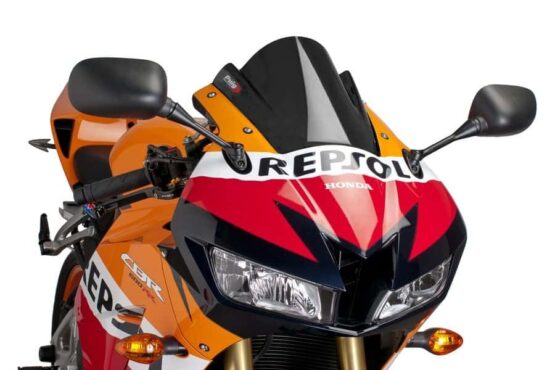 PUIG Z-Racing Windscreen Black For Honda CBR600RR 2013-2025 - Image 2