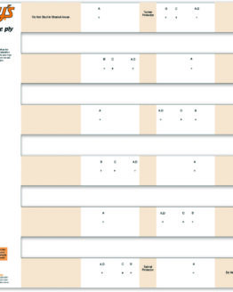 Stud Template 3.0" Pitch Single PLY