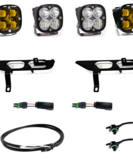 Baja Designs Fog Pocket Light Kit w/ DRL Amber/Pro DC Up Fits 21-22 Ford F-150