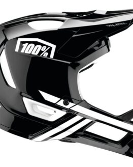 100% Black/White Trajecta Helmet - XL