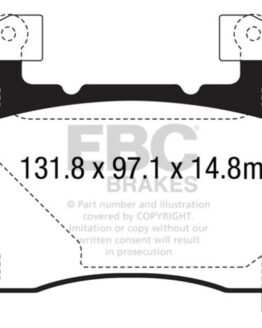 EBC Bluestuff Front Brake Pads DP53028NDX Fits 14+ Corvette Stingray Z51