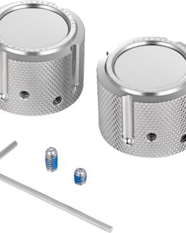 Figurati Designs Front Axle Nut Cover Stainless Steel Smooth Silver