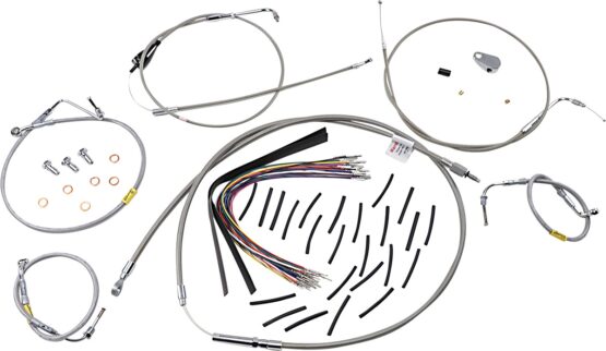 Extended Black Control Cable Kit for 18" Gorilla Bars