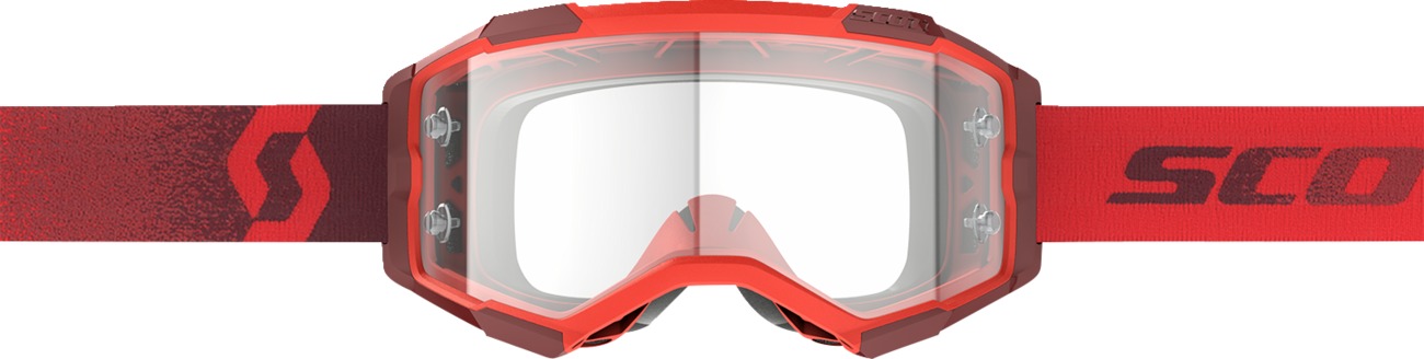 Scott Fury Goggles Red Clear Works Lens Adult Unisex - Image 3