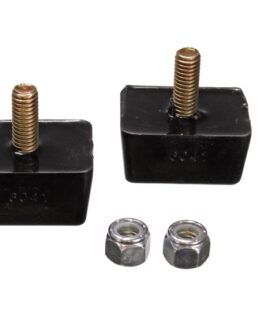 Blk 7/8in H x 1-7/8in L x 1-3/8in W Low Profile Rectangular Bump Stops (2 ea)