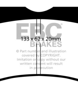 EBC Redstuff Ceramic Brake Pads DP3037/2C For 17-18 Lincoln Continental/MKZ