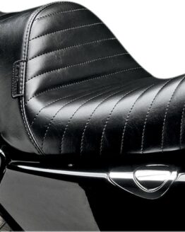 Stubs Spoiler Pleated Vinyl Solo Seat Black Foam