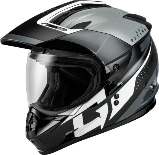 GMAX GM-11 Decima Helmet Black/Grey/White Small