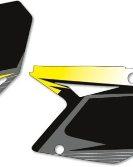 Factory Effex Black Number Plate Backgrounds Fits 10-17 Suzuki RMZ250