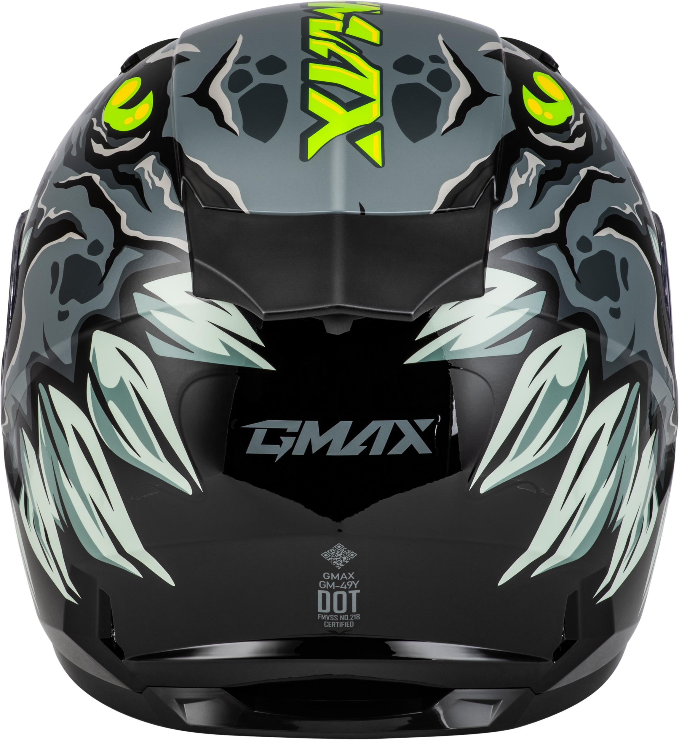 GMAX Youth GM-49Y Drax Helmet Grey Small - Image 3