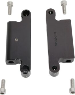 Driver Floorboard Bracket Mounts - Black