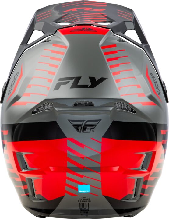 Fly Racing Formula CP Slice Helmet Grey/Red/Black 2X - Image 3