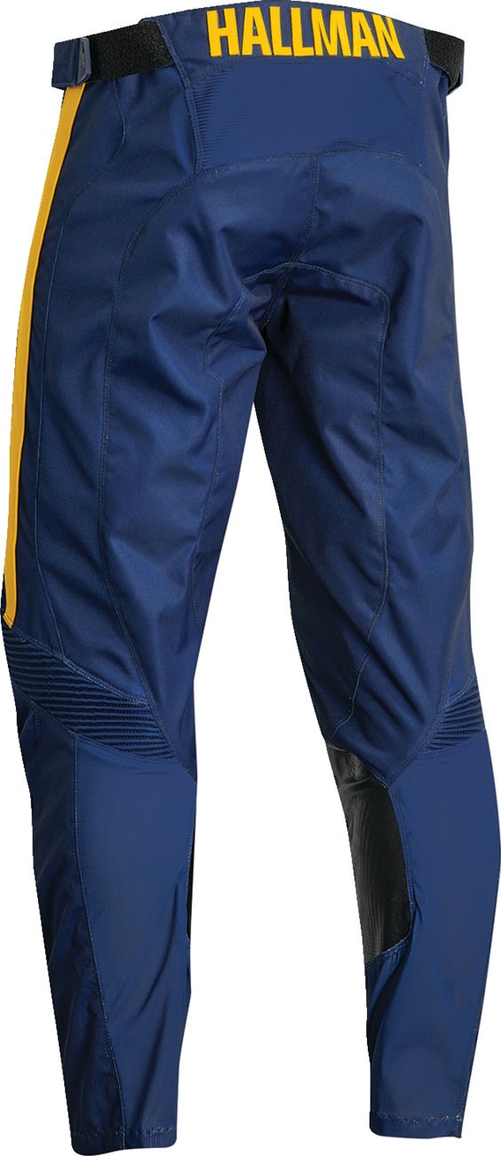 THOR Hallman Legend Pants Navy/Yellow Men's Size 38 - Image 3