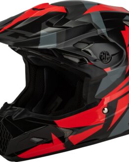 GMAX MX-96 Splinter Helmet Black/Red Large