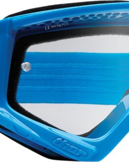 Thor Youth Combat Racer Goggles Clear Lens Blue White Unisex